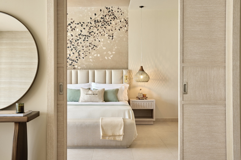 Tiara Holidays - Ikos Odisia - deluxe two bedroom bungalow suite private pool bedroom